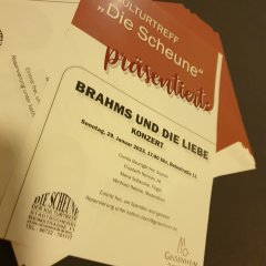 Programmflyer Brahms und die Liebe