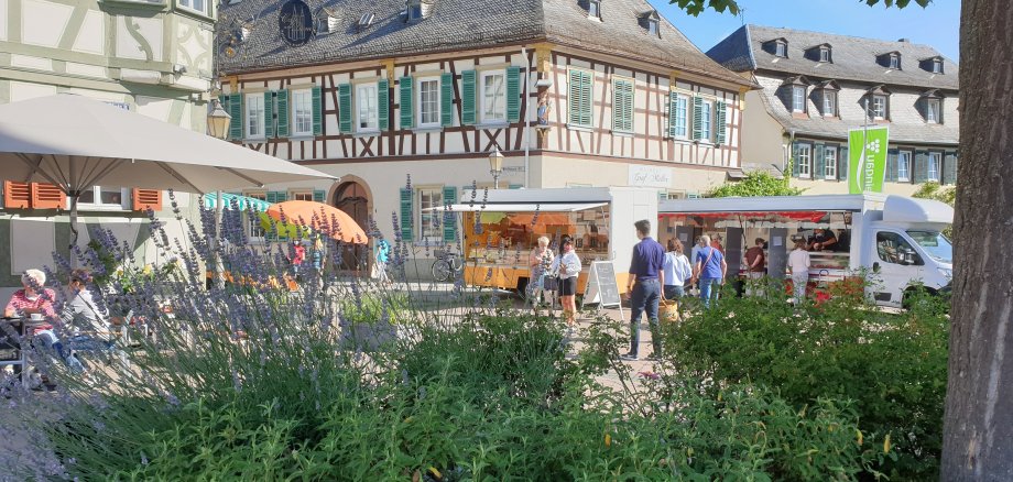 Blick über den Wochenmarkt