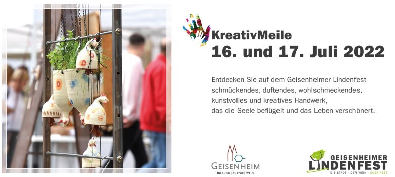 Flyer für die Kreative Meile auf dem Lindenfest