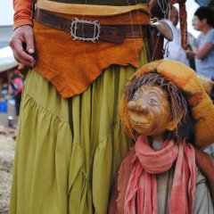 Handpuppe auf dem Stadtspektakel