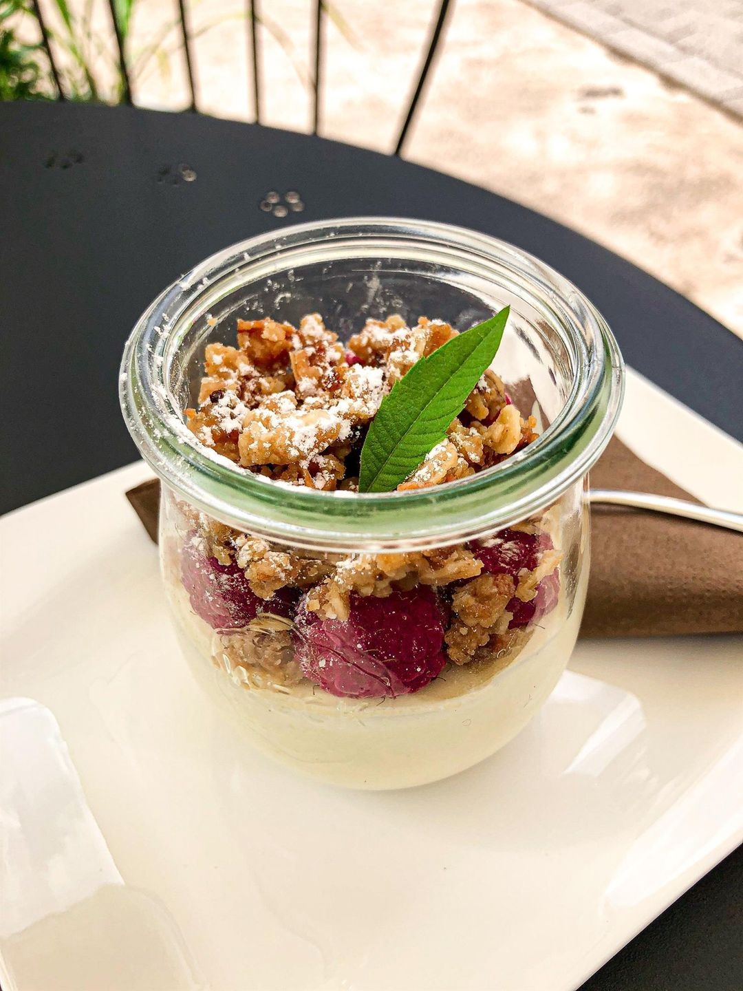 Dessert in einem Gläschen