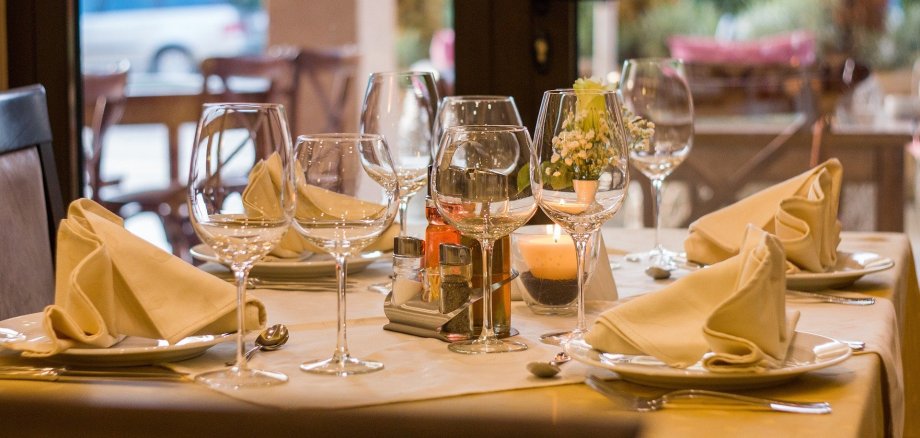 Gedeckter Tisch Restaurant