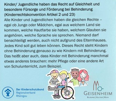 Text Gleichheit,Förderung bei einschränkung