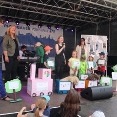 Kindergarten St. Marien stellt ihr Projekt auf der Bühne vor