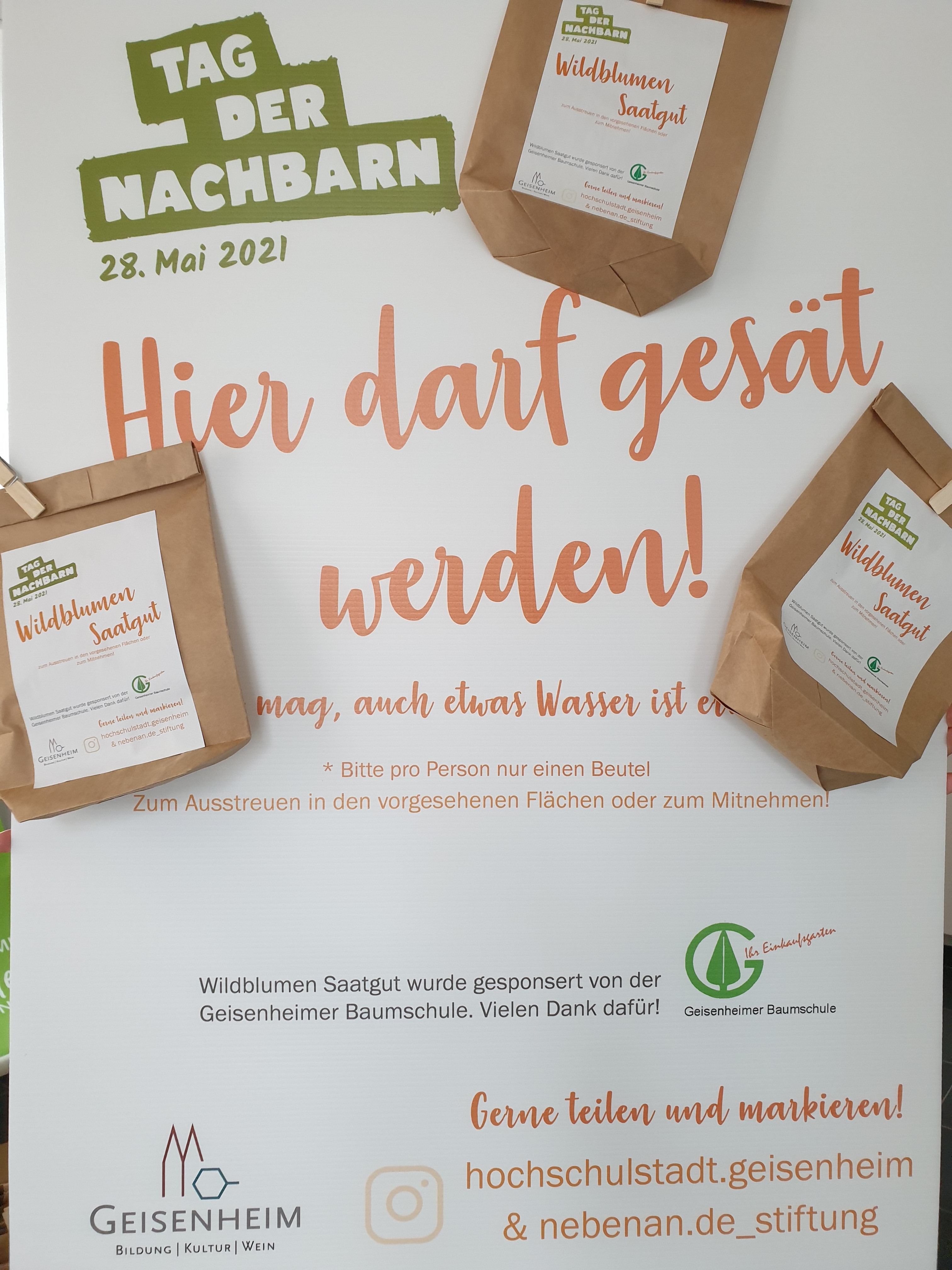 Plakat Tag der Nachbarn