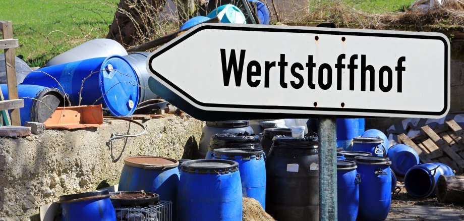 Wiederverwertbarer Müll gehört auf den Wertstoffhoff