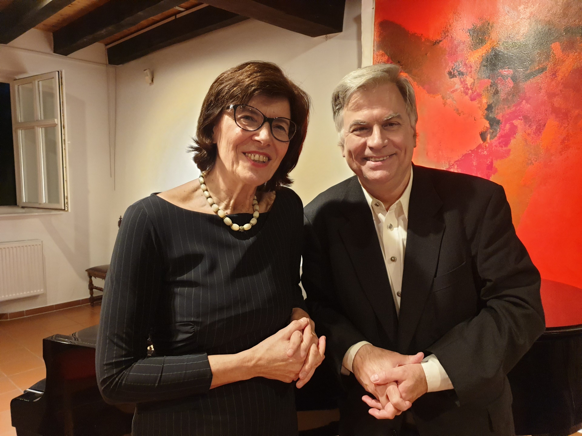 Maria Sofianska und Frank Günther im Kulturtreff "Die Scheune"