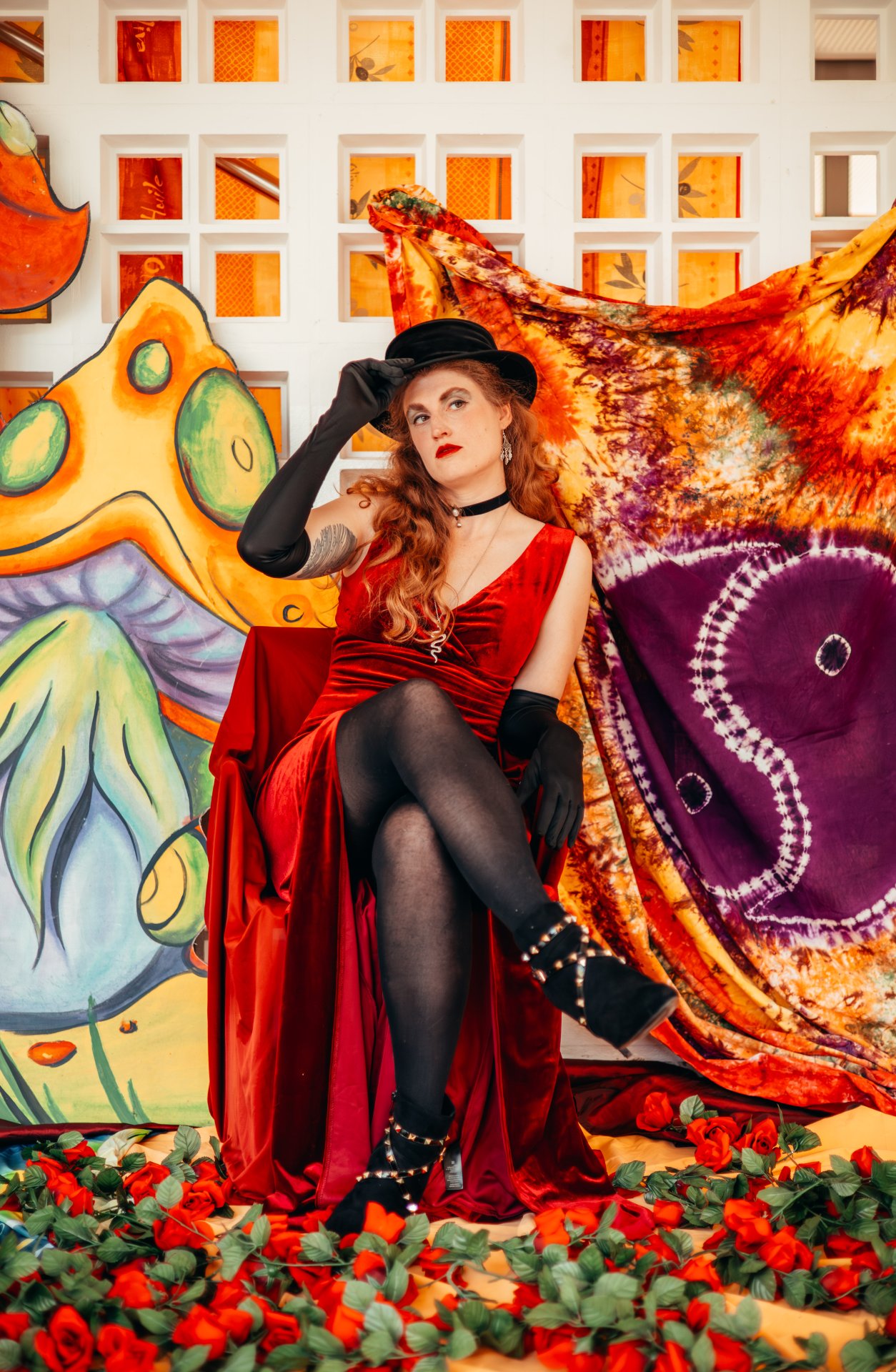 Marie Hartmann im Bühneoutfit