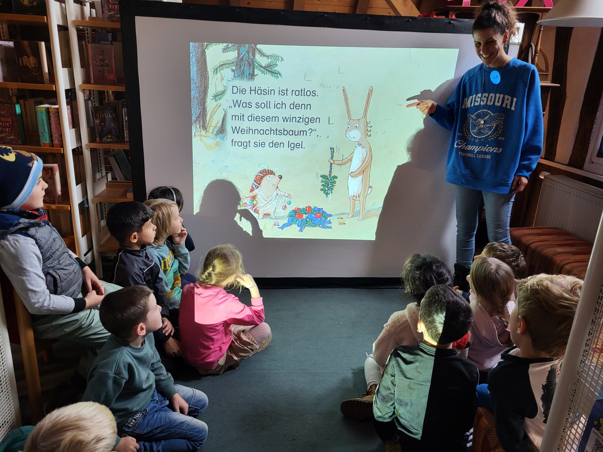 Kinder beim Vorlesetag