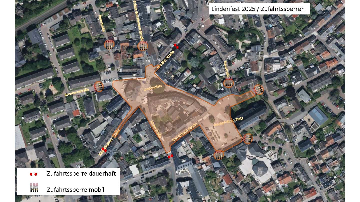 Zufahrtssperre Lindenfest