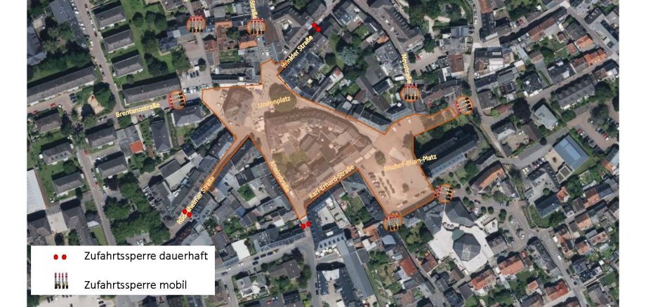 Zufahrtssperre Lindenfest