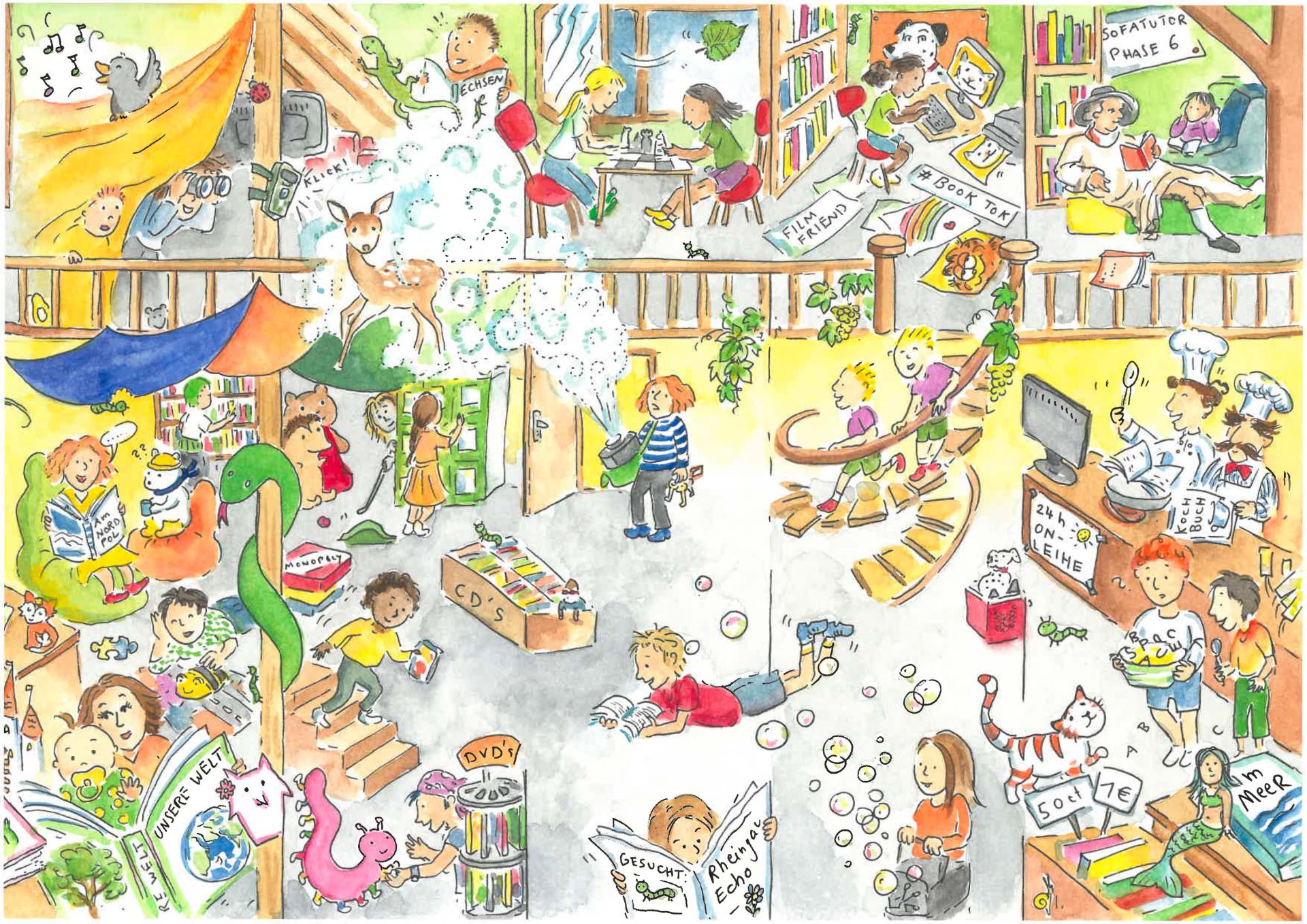 Frau liest Buch am Strand