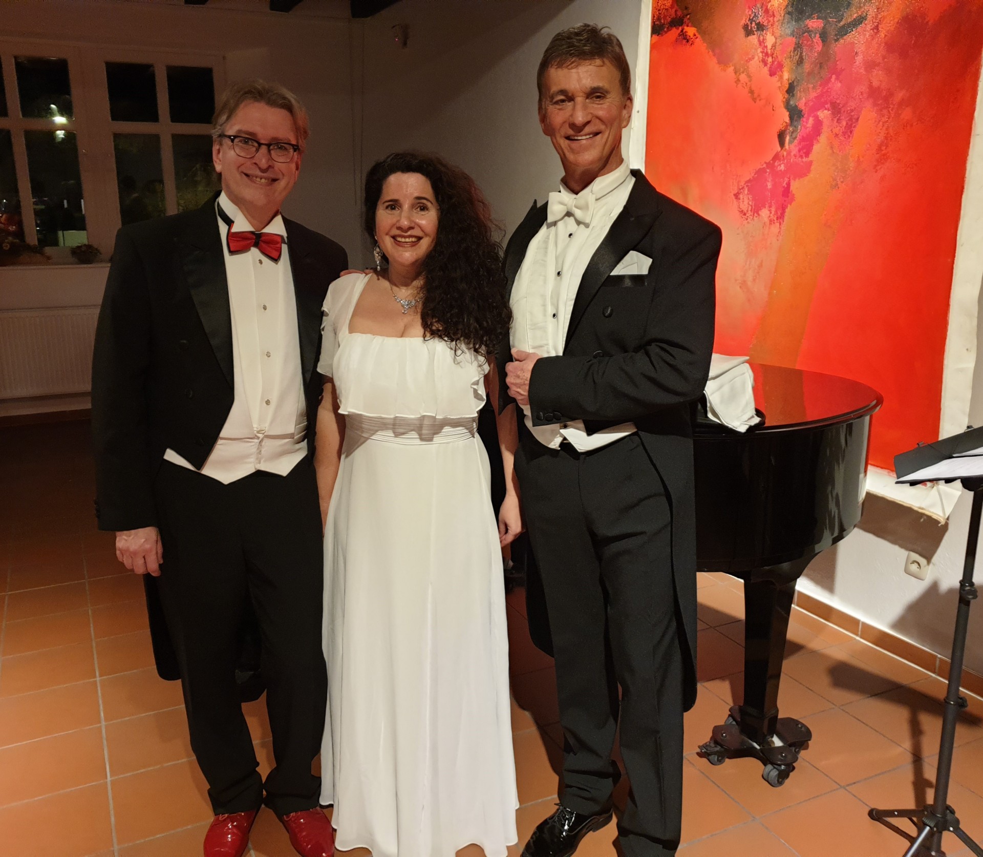 Wolfgang Nieß, Gunda Baumgärtner und Michael Senzig im Kulturtreff Die Scheune