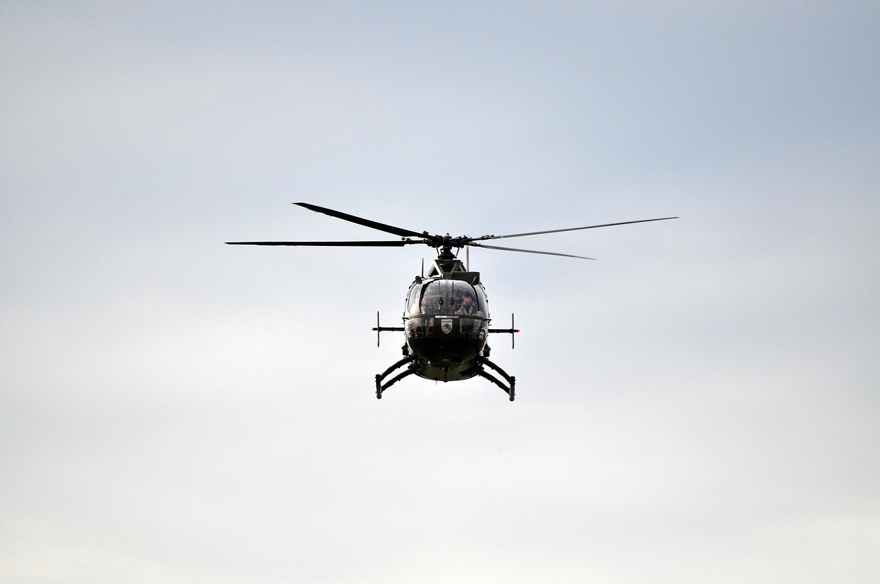 Hubschrauber in der Luft