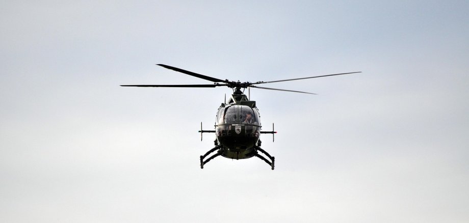 Hubschrauber in der Luft