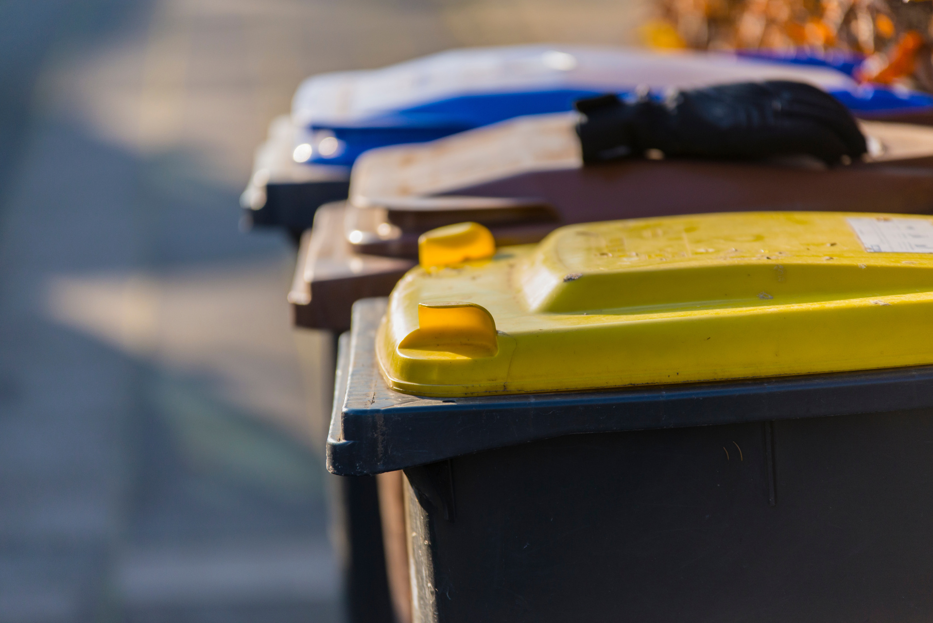 Mülltonnen - Mülltrennung - Symbolfoto