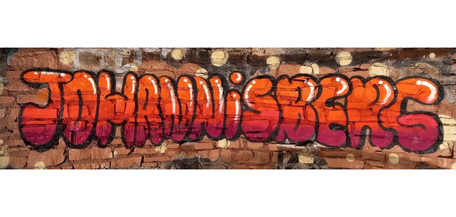 Graffitit Schriftzug des Wortes Johannisberg