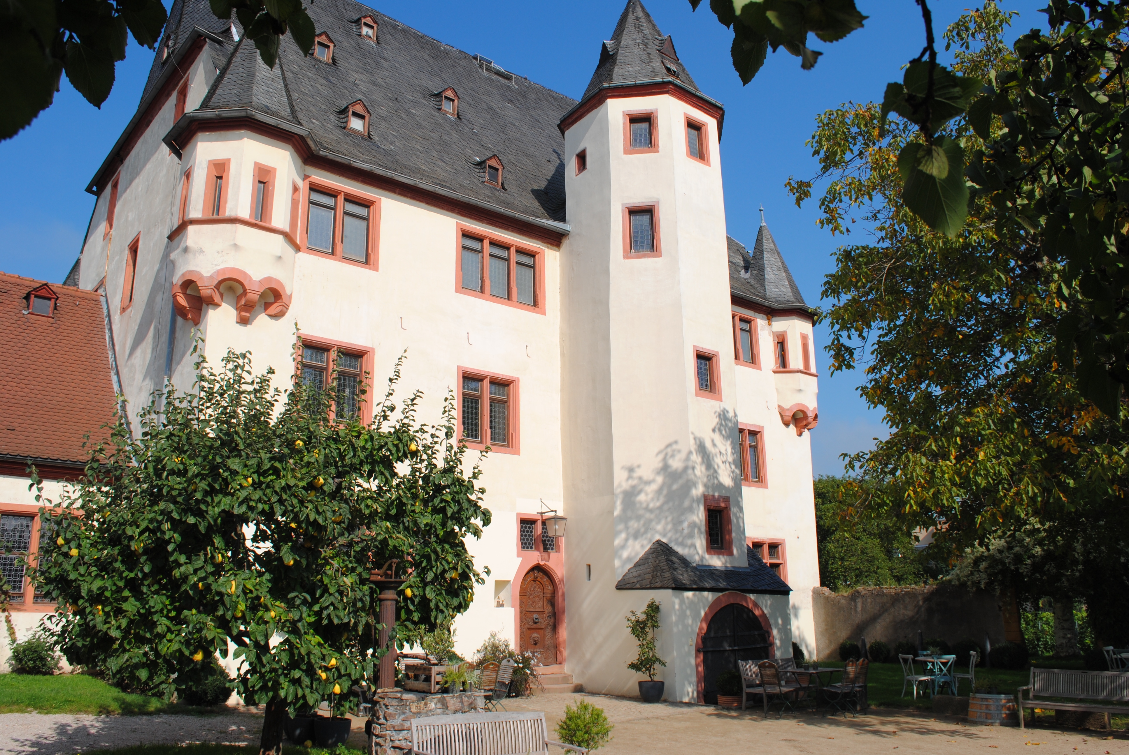 Schloss Schönborn vor blauem Himmel
