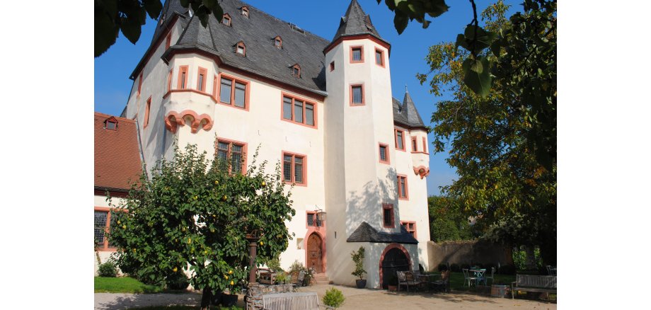 Schloss Schönborn vor blauem Himmel