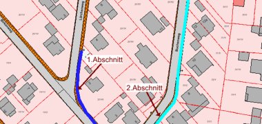 Lärchenweg Bauabschnitt Plan