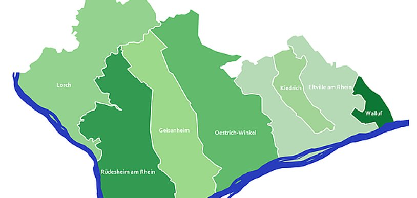 Karte vom Rheingau