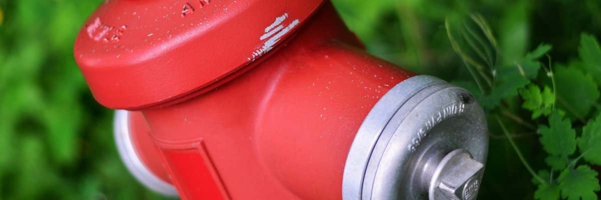 roter Feuerwehr Hydrant
