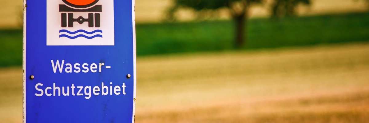 Schild für Wasserschutzgebiet