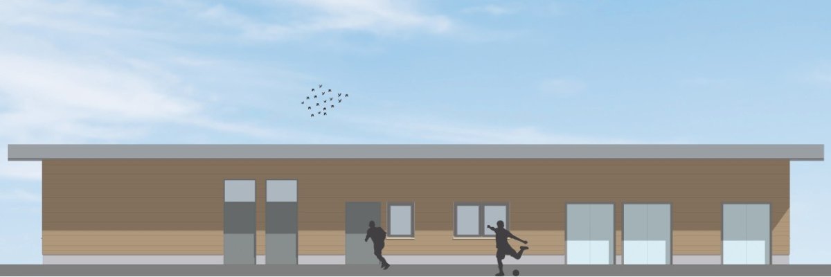 Bauschild der Firma Kastor Holzbauwerk