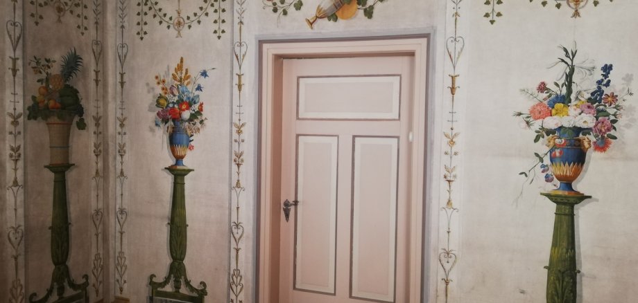 historische Tapete im Tapetenzimmer