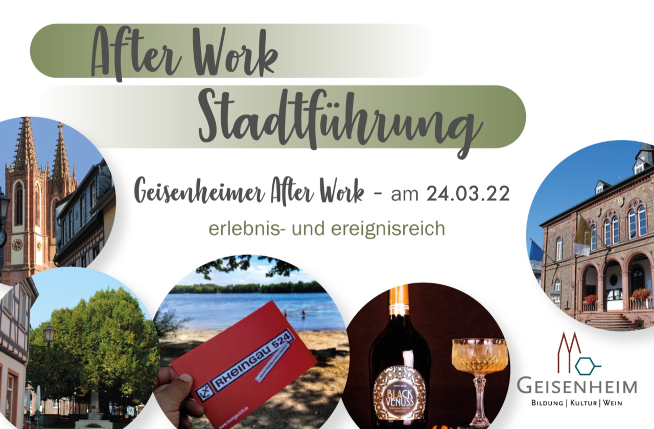 Werbung, für die Afterwork Stadtführung