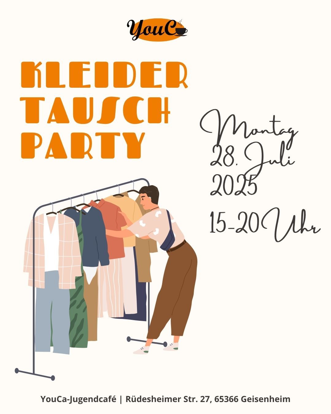 Kleidertauschparty - YouCa - Instagram (Instagram-Post (4:5)) - 1 Kleidertauschparty - YouCa - Instagram (Instagram-Post (4:5)) - 1