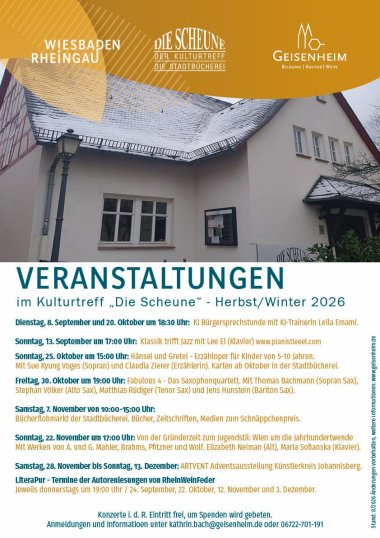 Flyer Scheune Herbst 2026